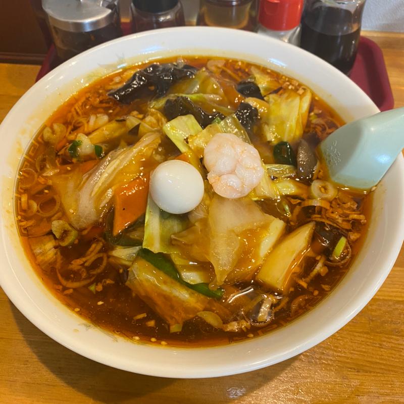 ピリ辛五目ラーメン(めんこい （麺来）)