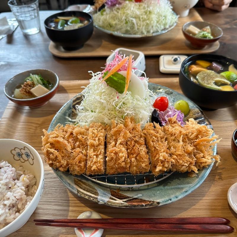 サクサクとんかつのセット(ぽくぽく )