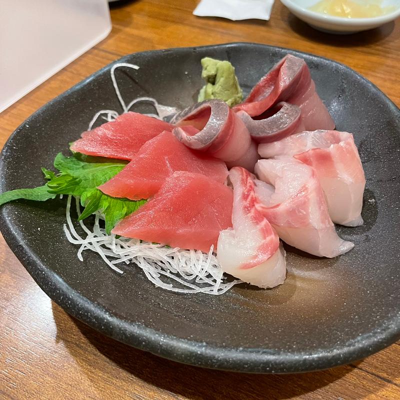 お刺身五種盛り(回転さかなや鮨　魚忠 今池店 （うおちゅう）)