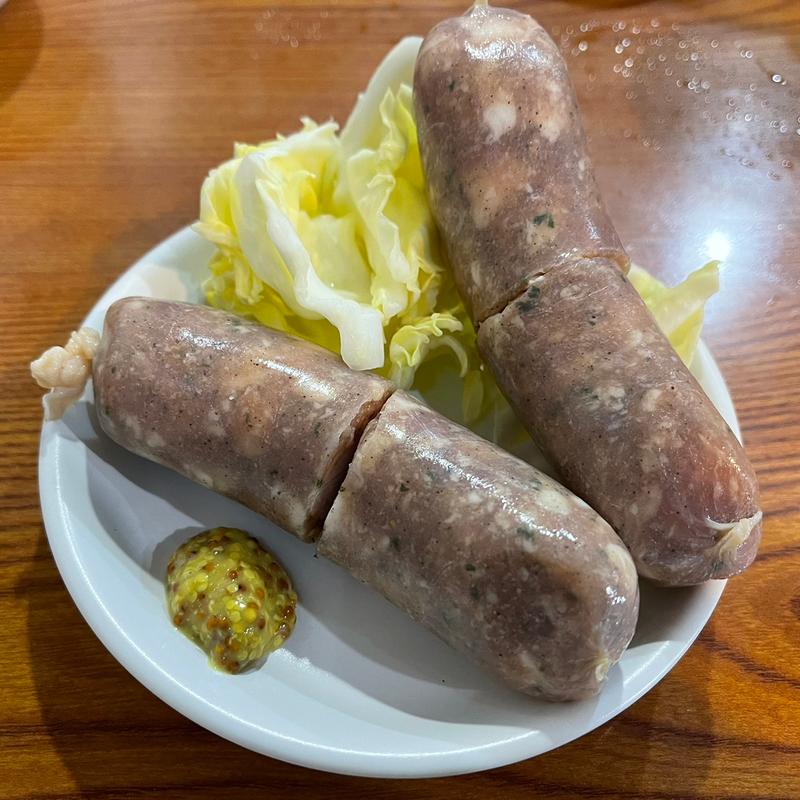 生ソーセージ(ホルモン焼 はせ川)