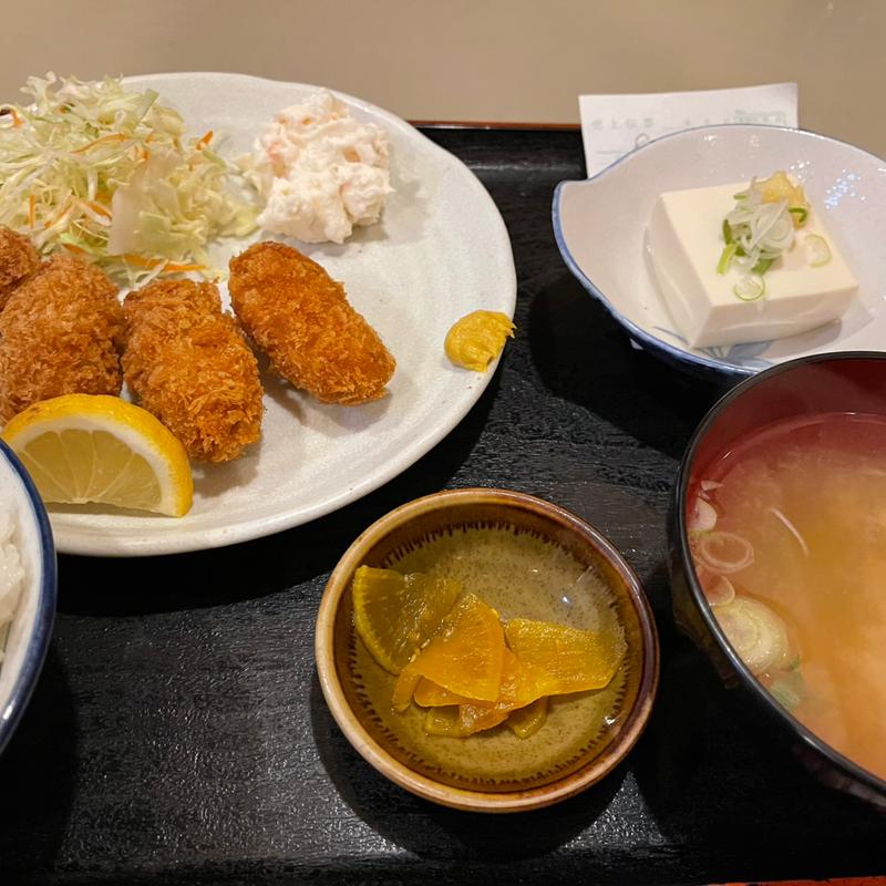カキフライ定食(多吉)