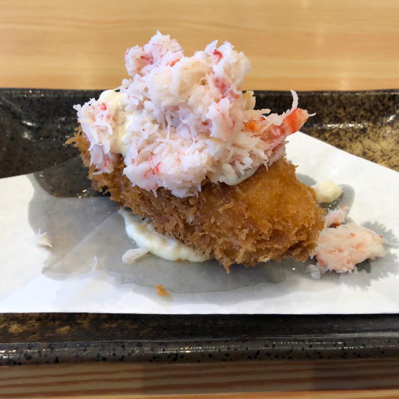 ズワイガニたっぷりグラタンコロッケ(とんでん 花畑店)