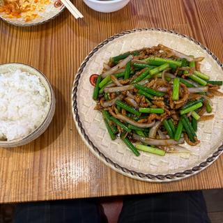 Dセット　豚肉の味噌炒め(24H 北京ダック専門店 中国茶房8 新宿店 Chinese café Eight)