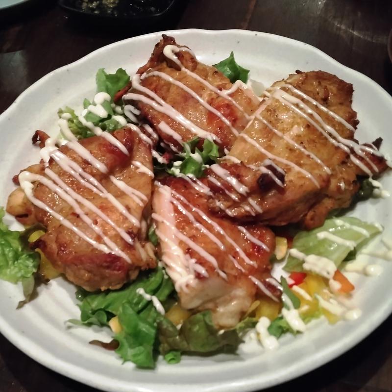 鶏のパリパリ焼き(酒、主、手、周平 )