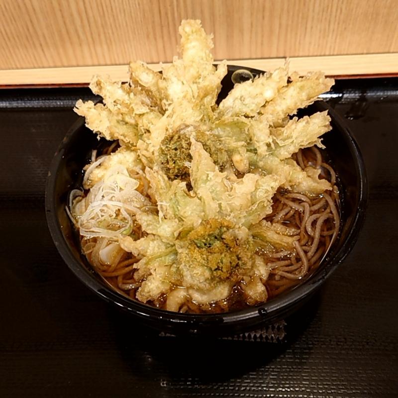 ふきのとう天そば(よもだそば 銀座店)