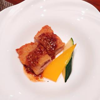 沖縄県産金アグー豚 粒マスタードソース