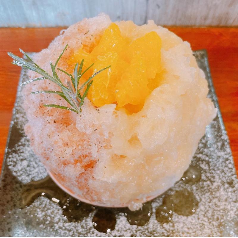 メロゴールドバイタルのかき氷(Parlor Vinefru 銀座)