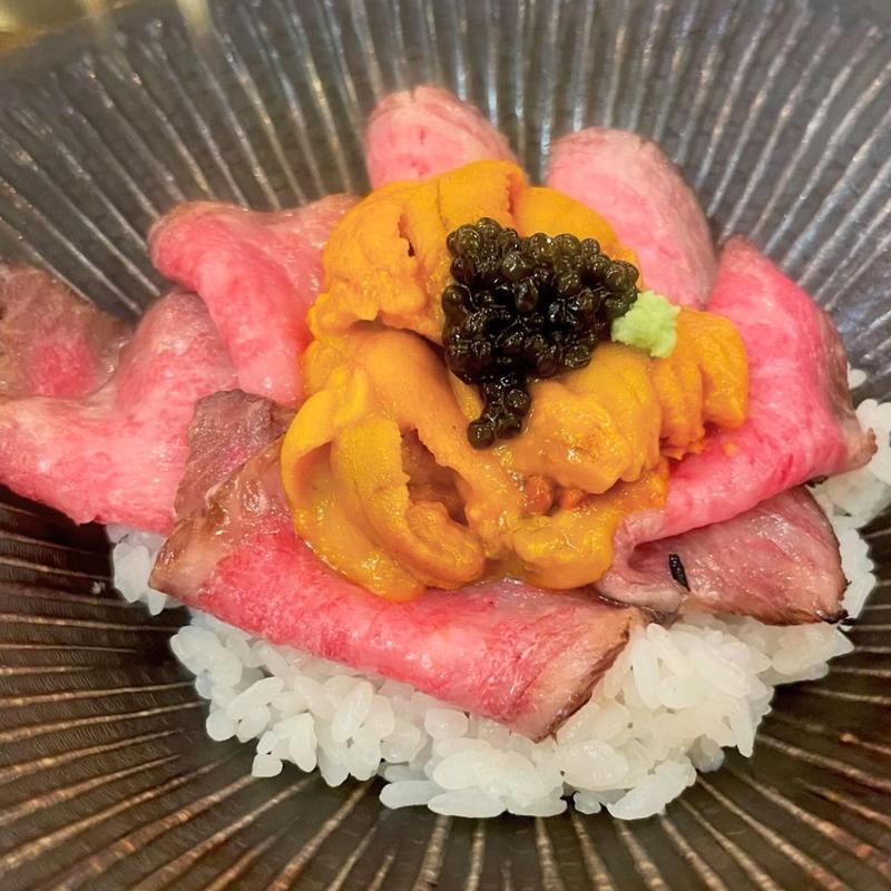 雲丹と和牛のキャビアご飯(MENSHO)