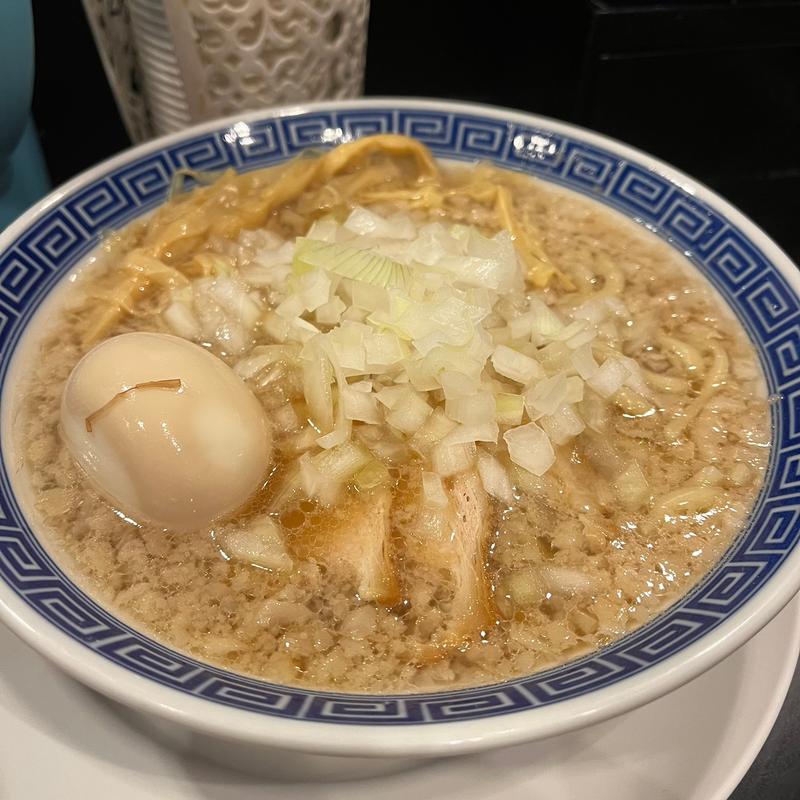 背脂中華そば味玉(ラーメンなおじ 西新宿店)