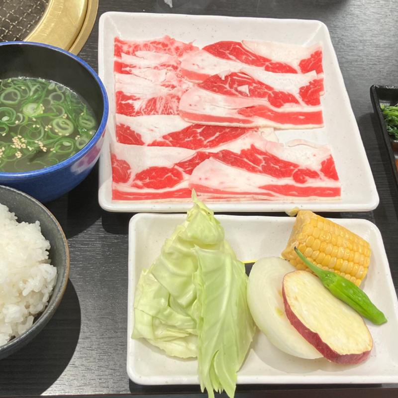 カルビ定食(焼肉食べ放題 YA喜楽)