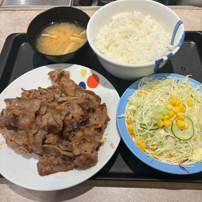 カルビ焼肉ダブル定食(松屋 中野坂上店)
