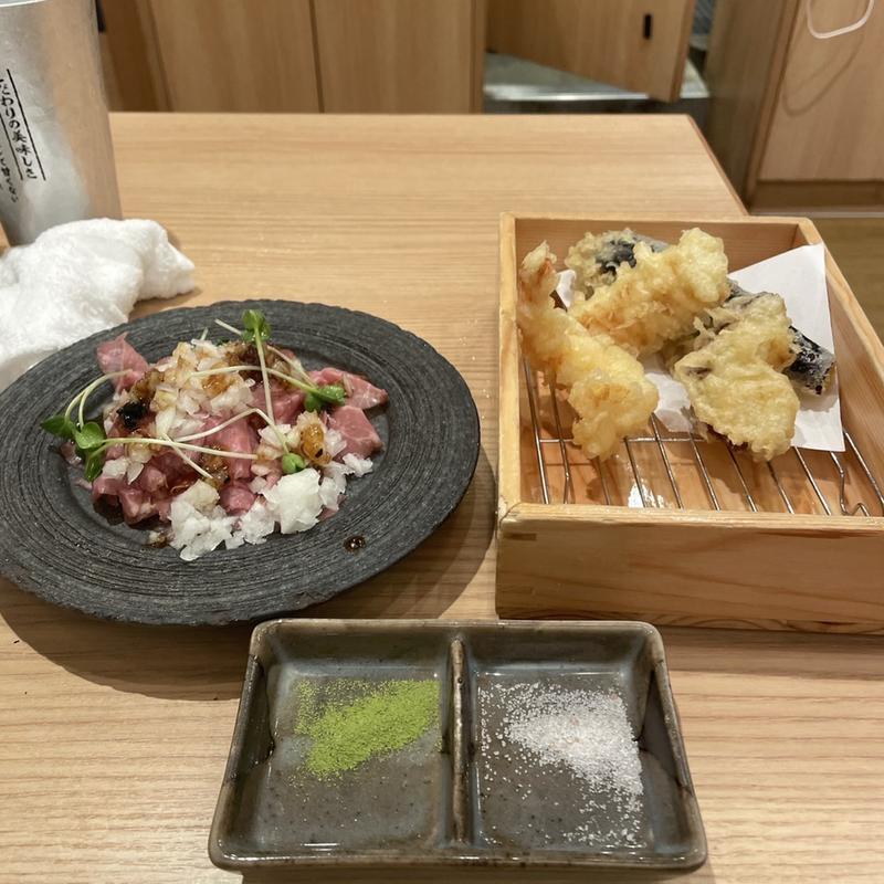 ローストビーフ　天ぷら盛合せ(鮨・酒・肴 杉玉 阪神尼崎)