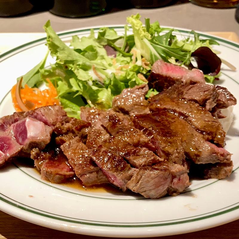 ダブル国産ステーキランチ(グリルモトカラ 堺筋本町)