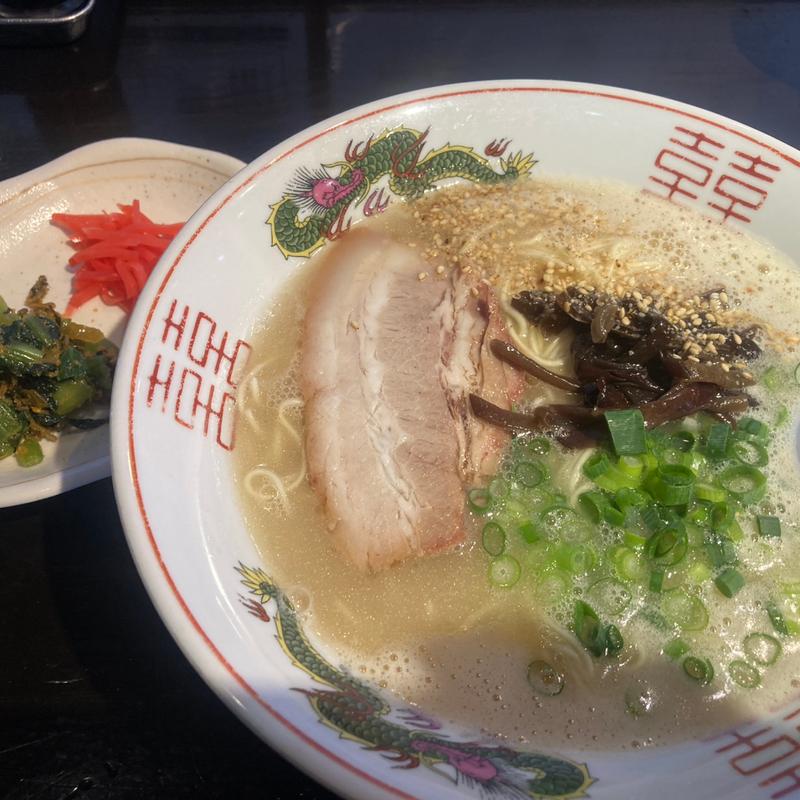 まる重流豚骨ラーメン(柳麺まる重)