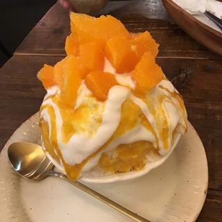 柑橘レアチーズ氷(こっそりカレー)
