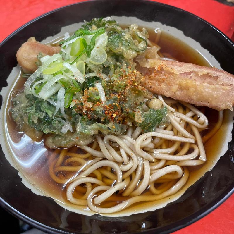 かけそば 春菊 魚肉(六文そば 人形町店  )