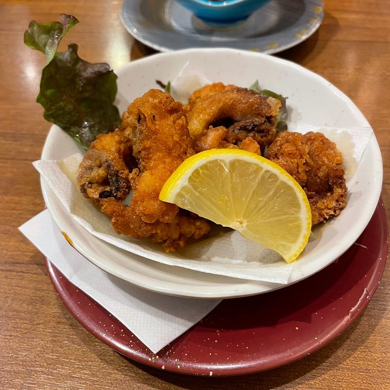 たこの唐揚げ(回転さかなや鮨　魚忠 今池店 （うおちゅう）)