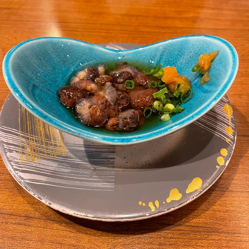 赤ナマコの酢の物(回転さかなや鮨　魚忠 今池店 （うおちゅう）)
