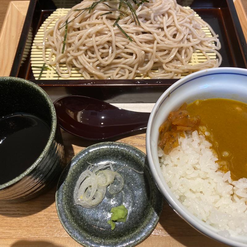 カレーセット（ざるそば）(蕎麦いまゐ赤坂店)