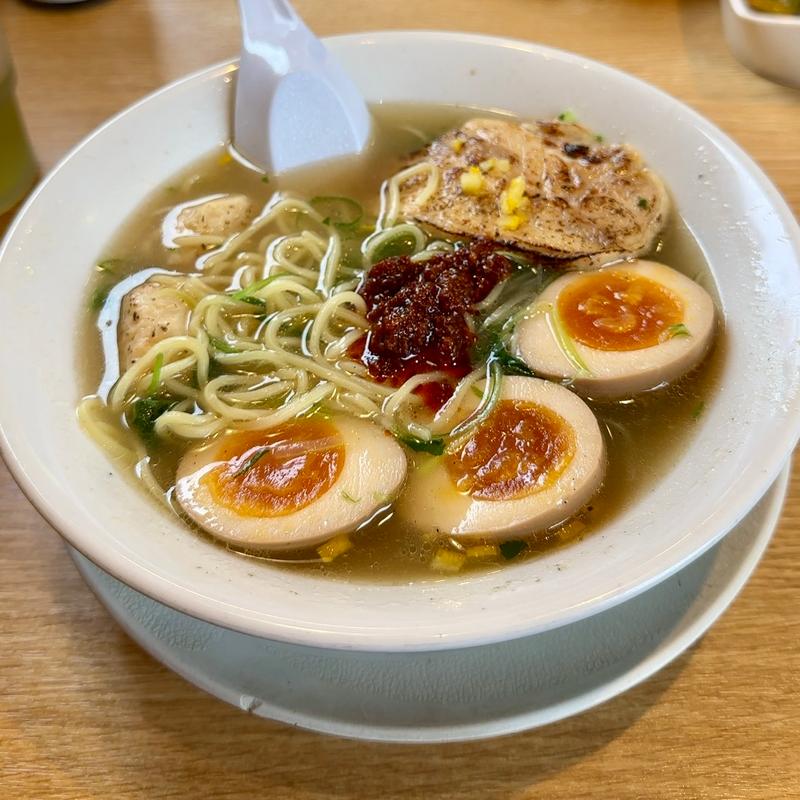 旨塩仕立 ゆずと三葉の炙り鶏そば(丸源ラーメン 北習志野店 )
