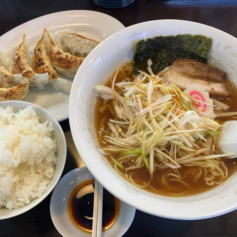 中華そばAセット+半ライス+ネギ(ラーメン竜屋 )