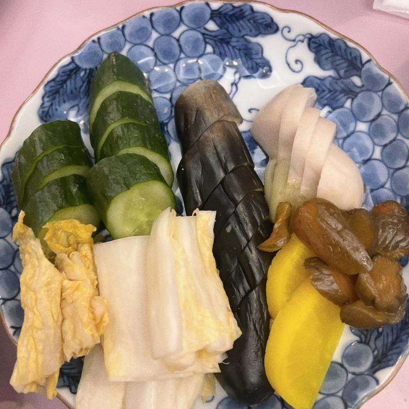 お新香の盛り合わせ(食事処 酒肴 水口)