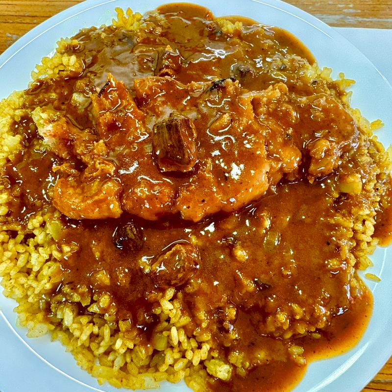 ドライカツカレー 大盛り(カレーショップきしばた)