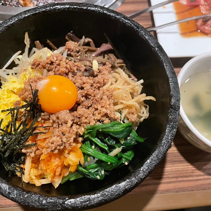 石焼ビビンバBセット(やまなか屋 盛岡大通店 （ヤマナカヤ）)