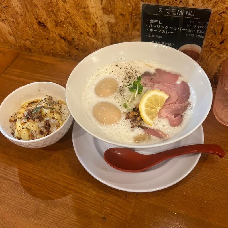 純鶏白湯ソバ(コットンポット)