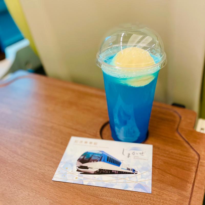 10thアニバーサリーソーダ(近鉄特急しまかぜ内　カフェ )