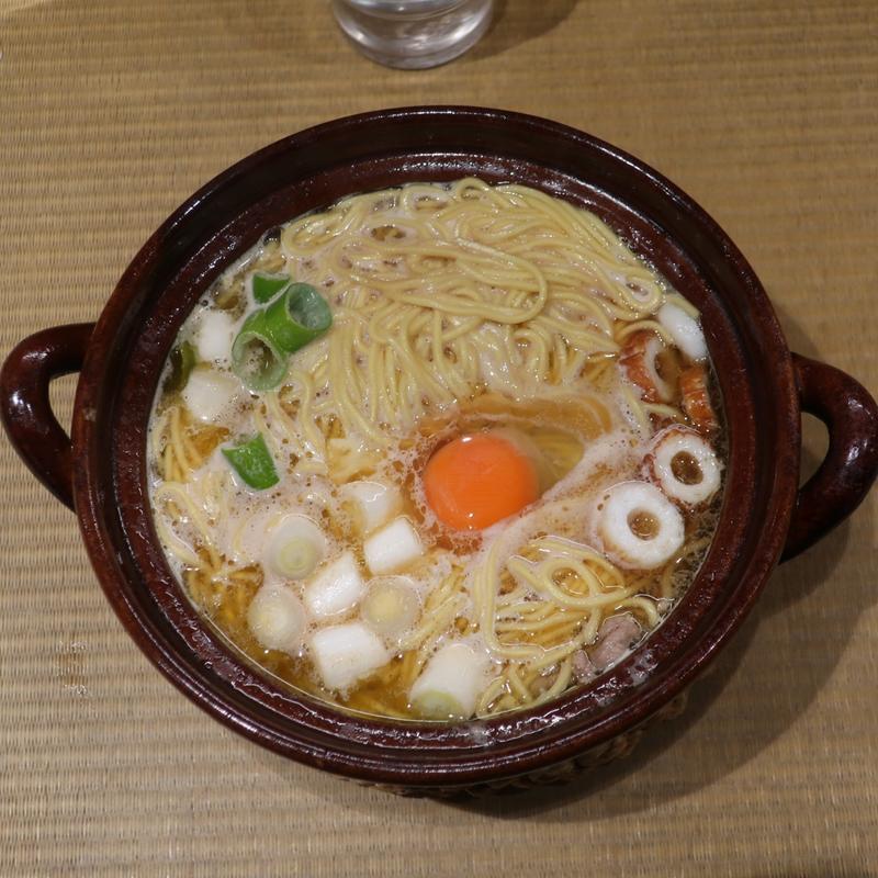 鍋焼きらーめん( 手打 親鶏中華そば 綾川)