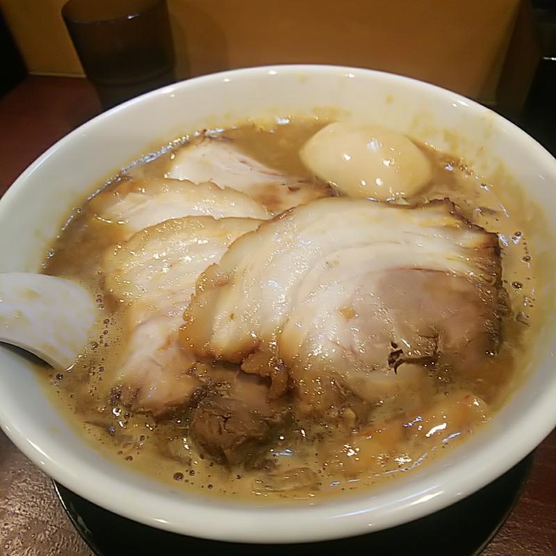 手打ち味噌 焼豚 玉子(超多加水純手打ち麺 仁しむら)