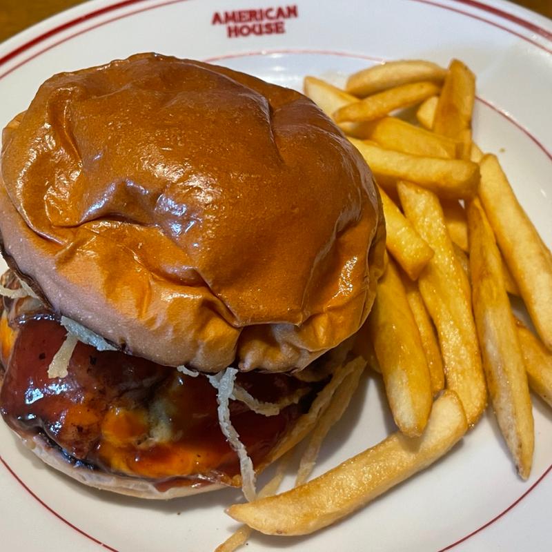 テキサスBBQチーズバーガー(AMERICAN HOUSE グランベリーパーク店)