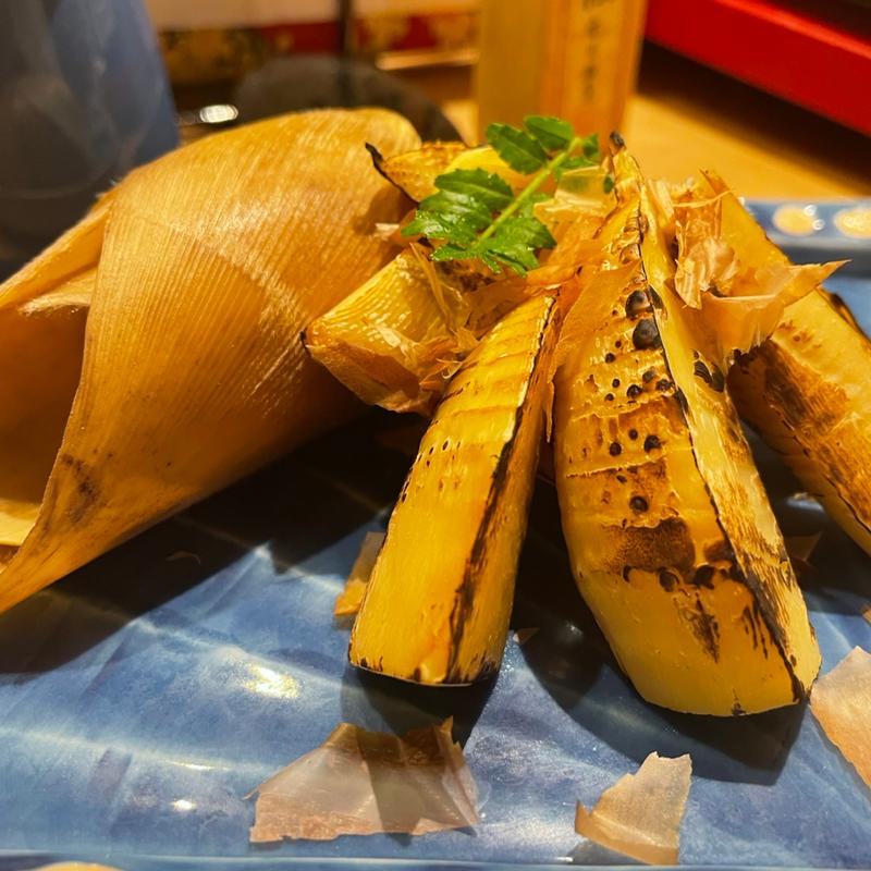 タケノコの焼き物(代官山 寿し佐藤)