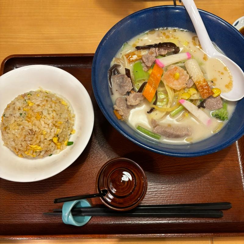 ちゃんぽんセット(ラーメン亭 あおい)