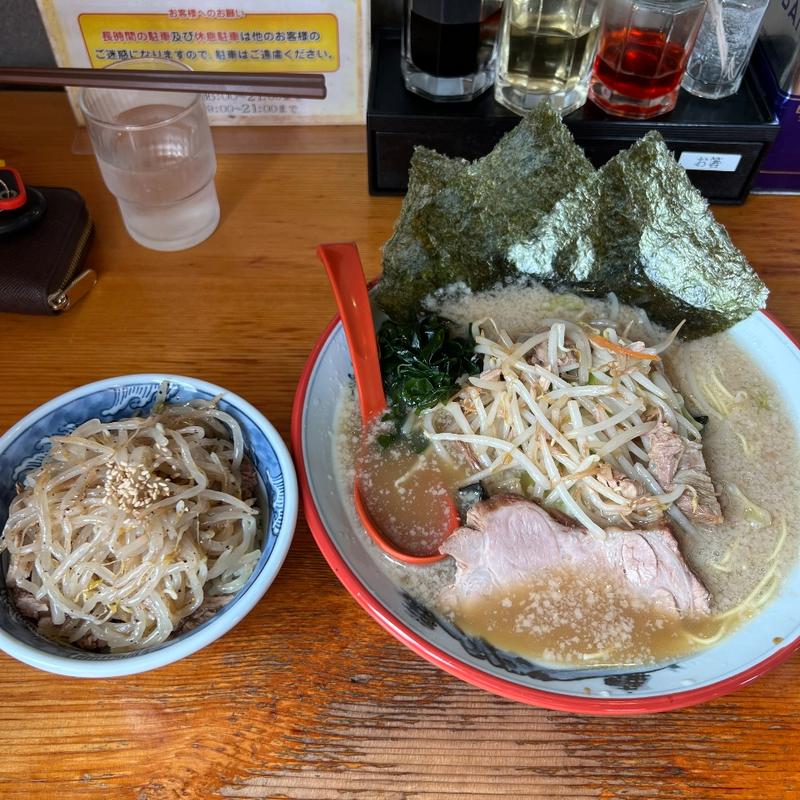 野菜ラーメン　もやし丼(椿　ラーメンショップ 木立店 )