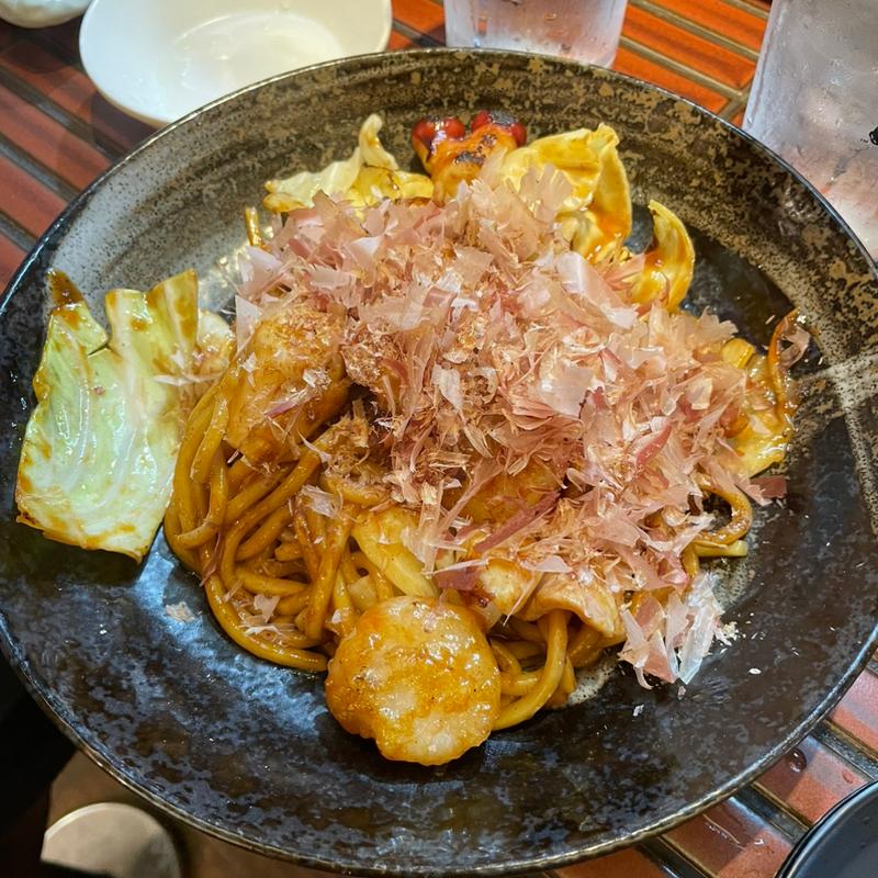 焼きそば ミックス(鉄板神社 道頓堀店)