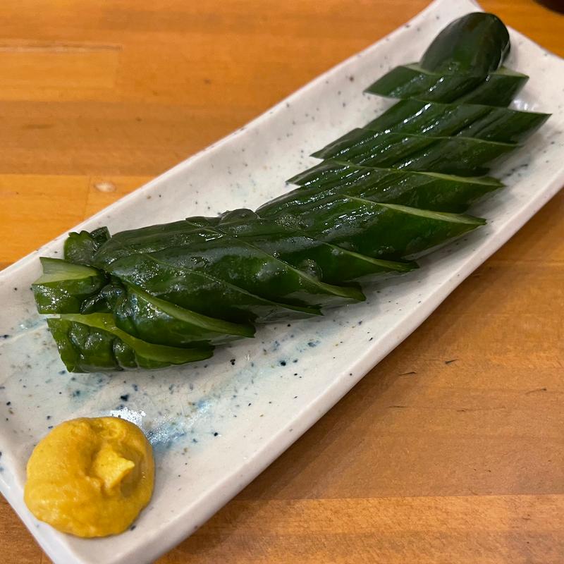 きゅうり一本漬け(大衆酒場 ホームベース ぴおシティ桜木町店)