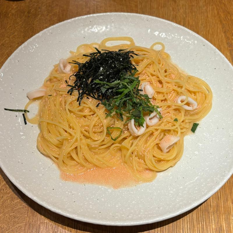 明太子とヤリイカ(パスタモーレ 上野 （【旧店名】ノリータ）)