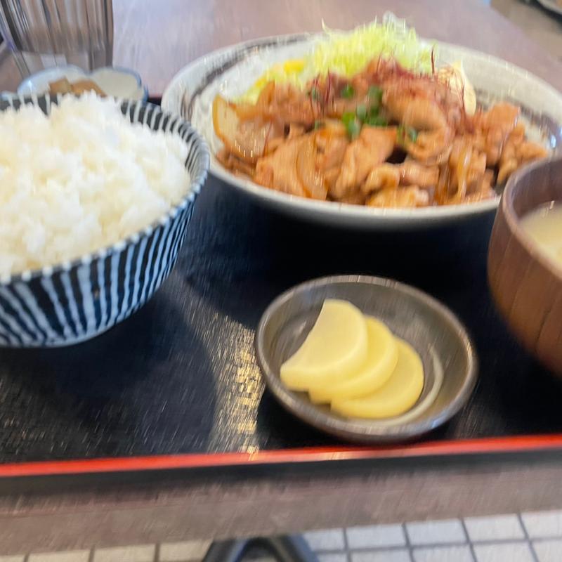 生姜焼き定食(楽㐂食堂 (らっきー食堂）)