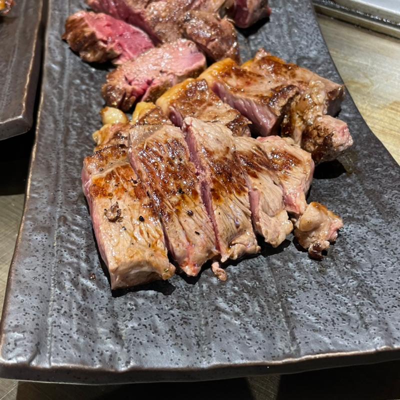 【総重量850g】バリューシェアセット B (インディアンズステーキ、サーロインステーキ）(インディアンズ 千種今池店)