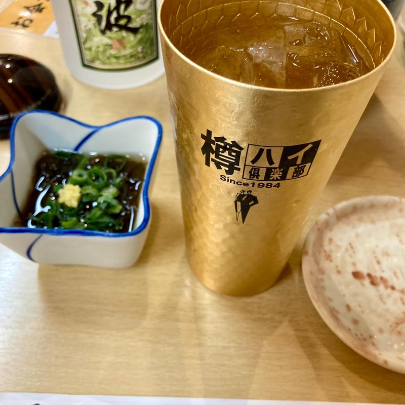 お通し(もずく酢)(第二ひさご寿司)