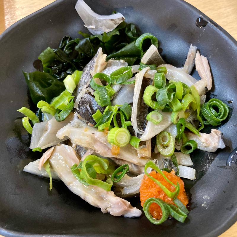 マグロの皮ポン酢(第二ひさご寿司)