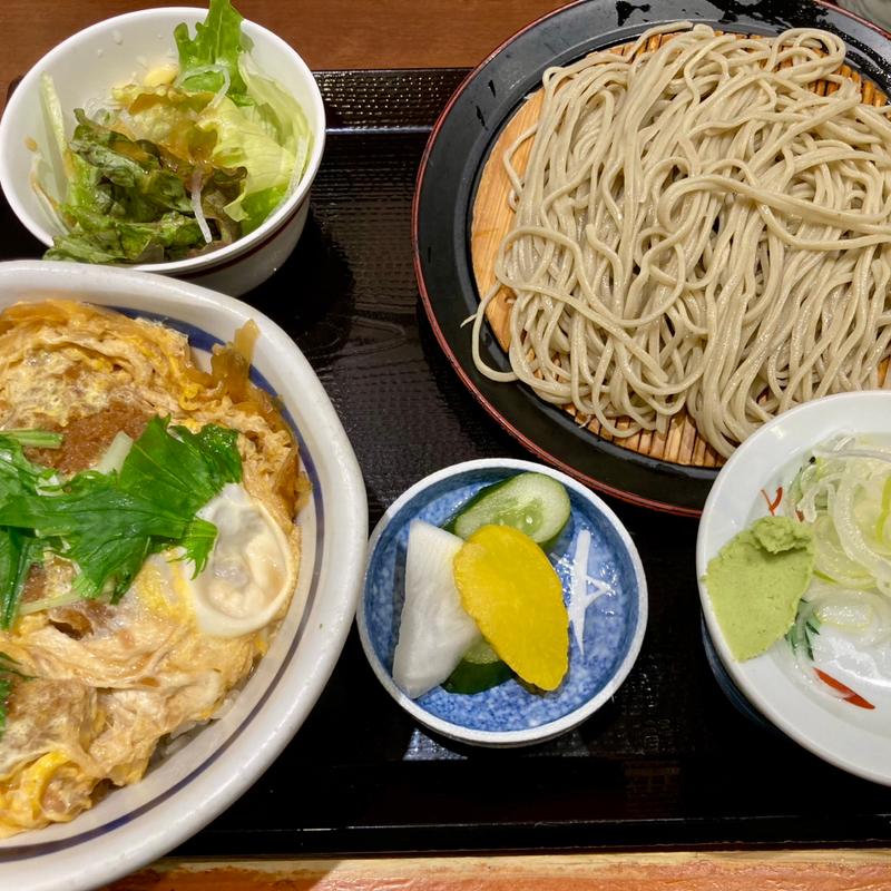 かつ丼もりそばセット(砂場 )