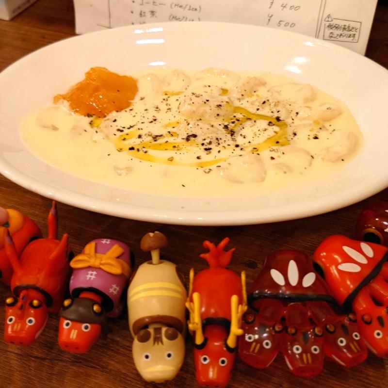 ゴルゴンゾーラクリームソースの手打オレキエッテ(Piccolo Bar Tigre （ティグレ）)