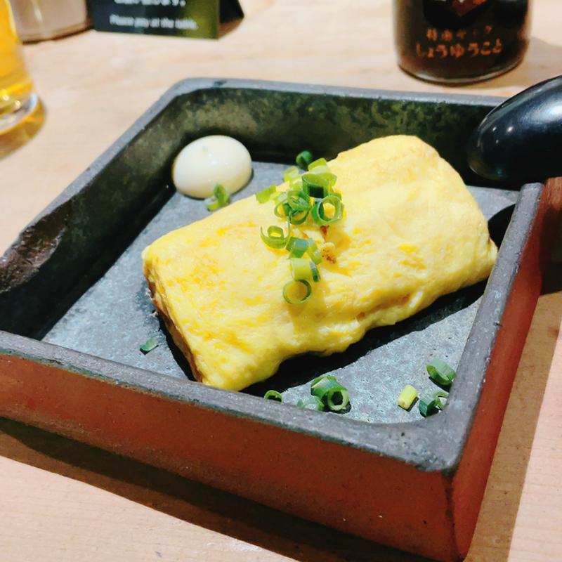 だし巻き卵　明太子入り(札幌肉酒場ボルタ)