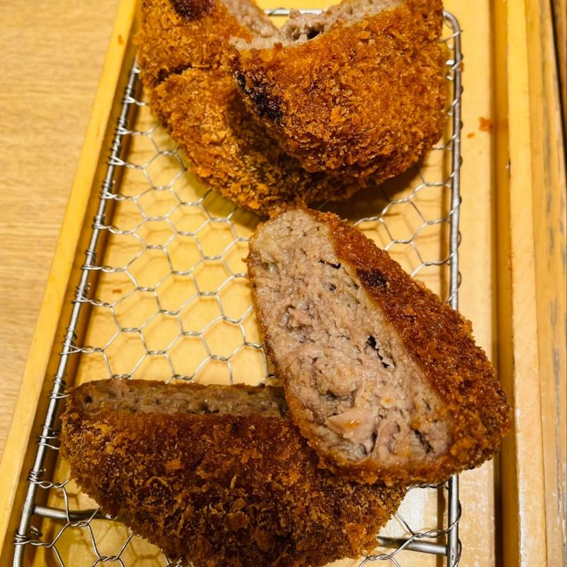 メンチカツ(牛カツ京都勝牛 エキア北千住店)