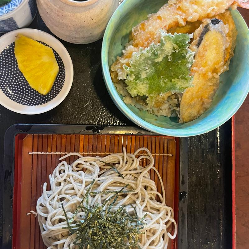 ミニ天丼とざるそば(みつまる )