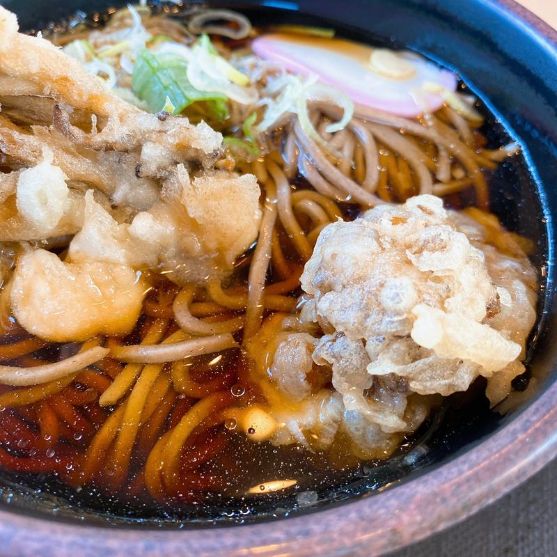 まいたけ天そば(山小屋食堂)