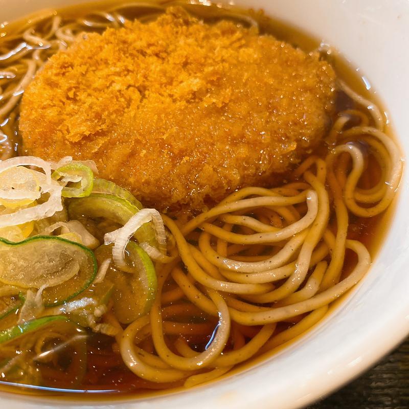 コロッケそば(いろり庵きらく稲毛店)